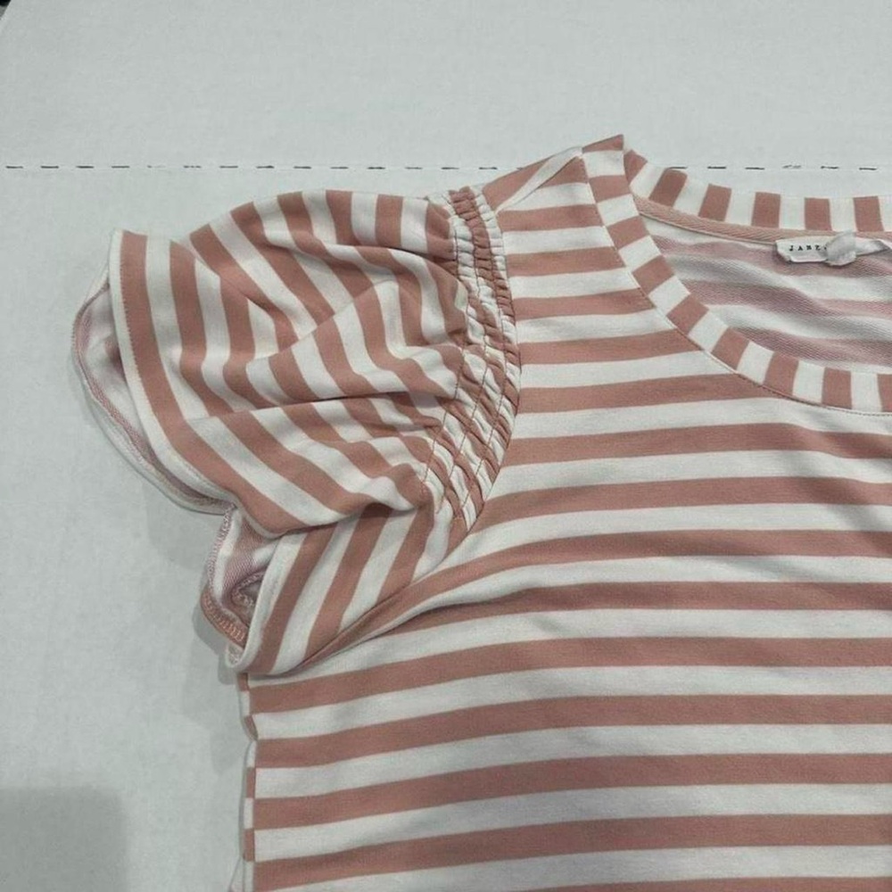 Jane and Delancey Pink and White Striped Blouse - Picture 2 of 4